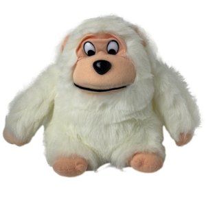 White Plush Monkey 8 x 7”